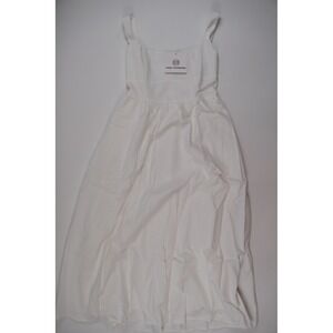 Pink Diamond Khari Midi Dress Square A Line White Size 6 NWT